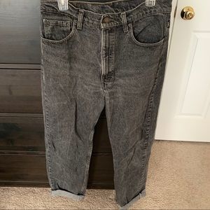 faded black levi’s 505